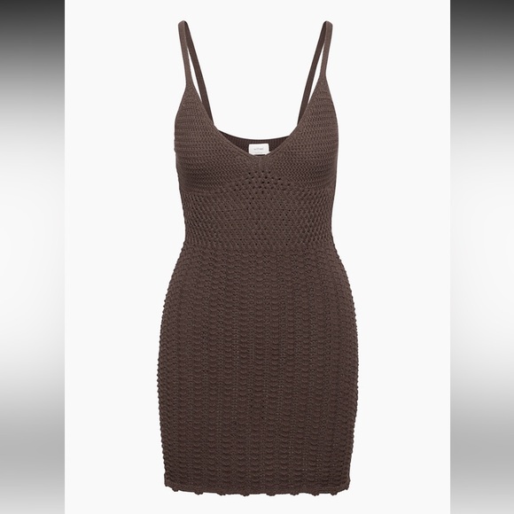 Aritzia Dresses & Skirts - 🤎 Aritzia Knit Mini Dress - Size Small Like New